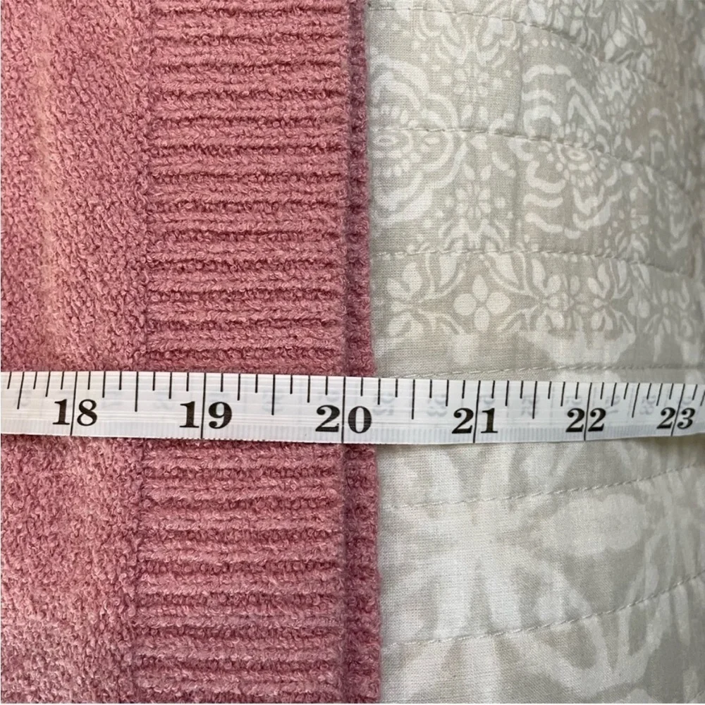 Free People Take Me Places Pink Oversized V-Neck Sweater Extra Small